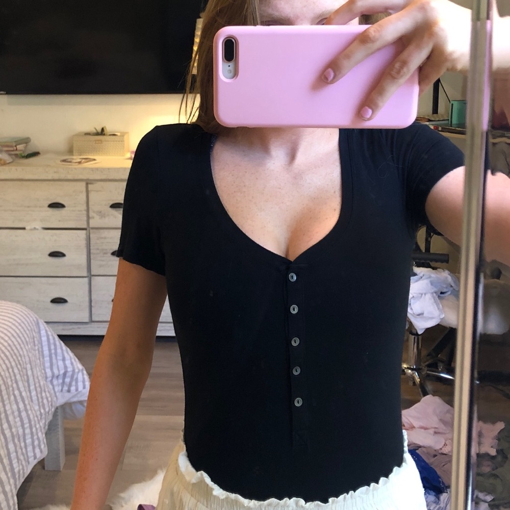 American eagle button down bodysuit